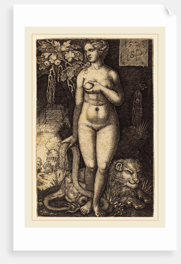 Eve Standing, 1523 by Sebald Beham