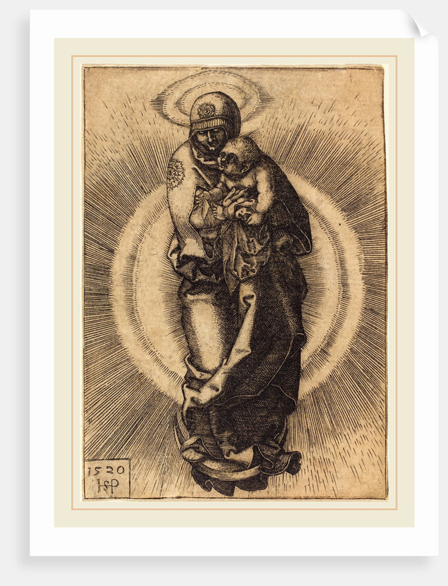 Madonna on the Half Moon, 1520 by Sebald Beham
