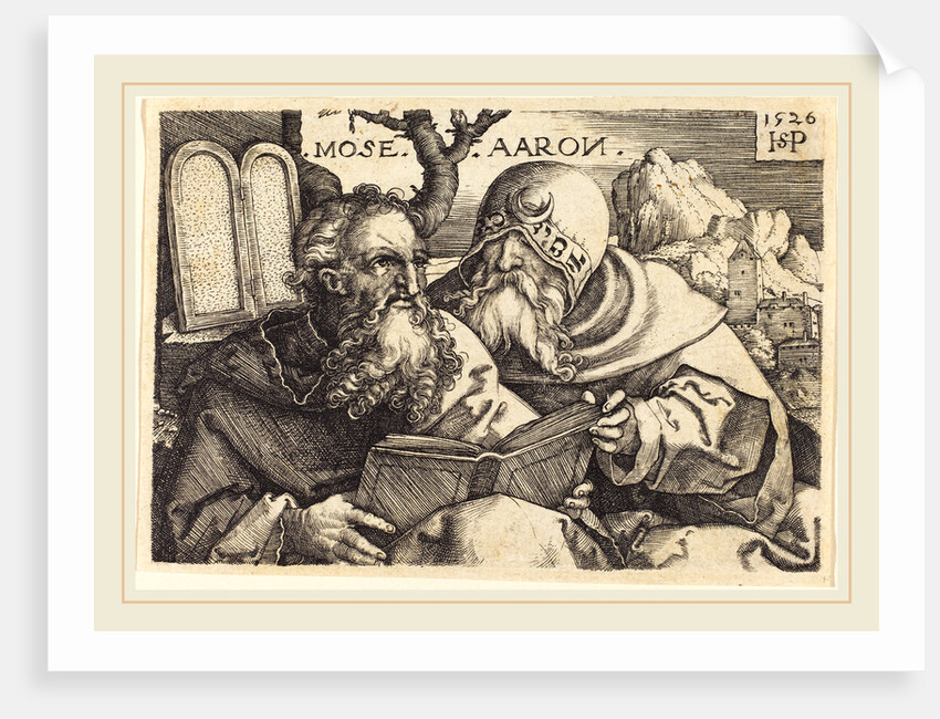 Moses and Aaron, 1526 by Sebald Beham