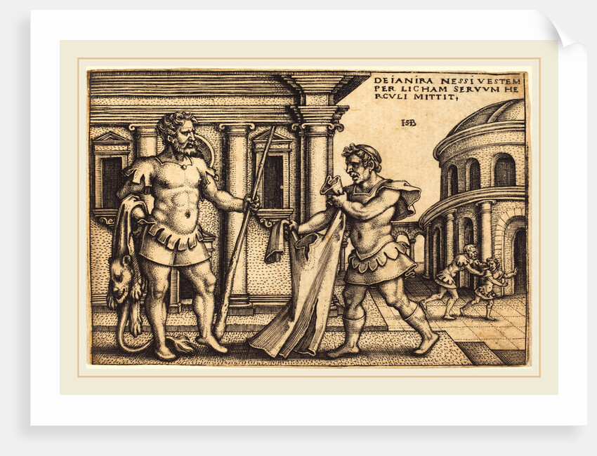 Lycus Bringing the Garment of Nessus to Hercules by Sebald Beham