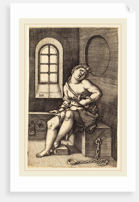 Cleopatra Seated by Sebald Beham