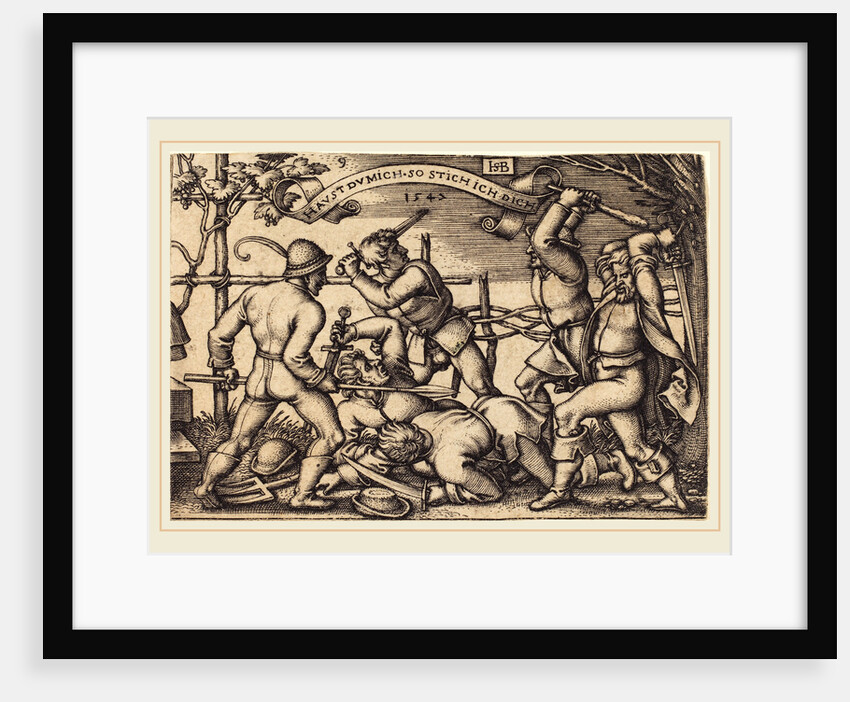 The Peasant Fight, 1547 by Sebald Beham