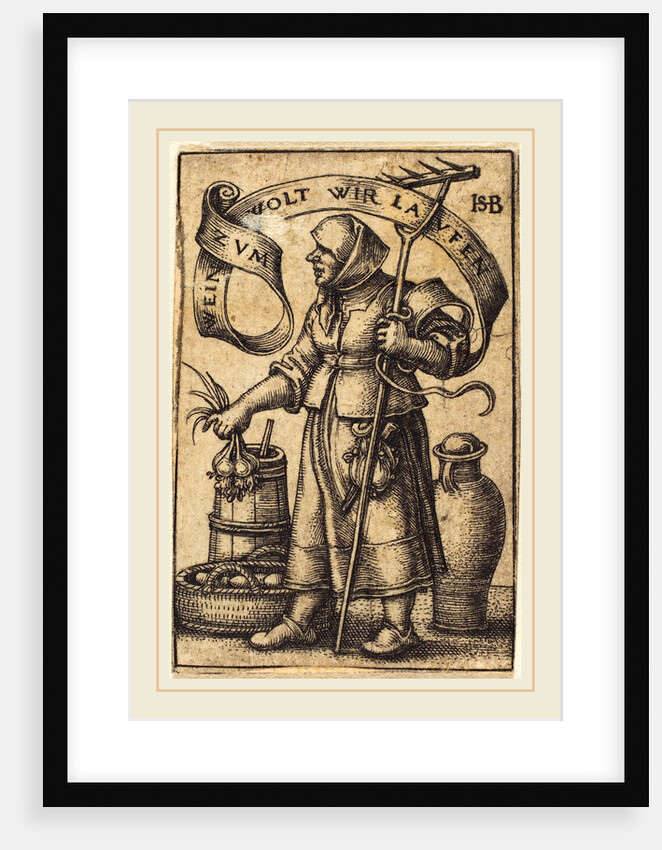 The Market Woman by Sebald Beham