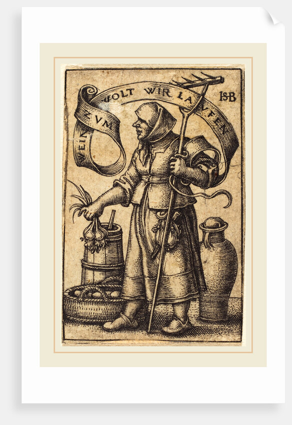 The Market Woman by Sebald Beham