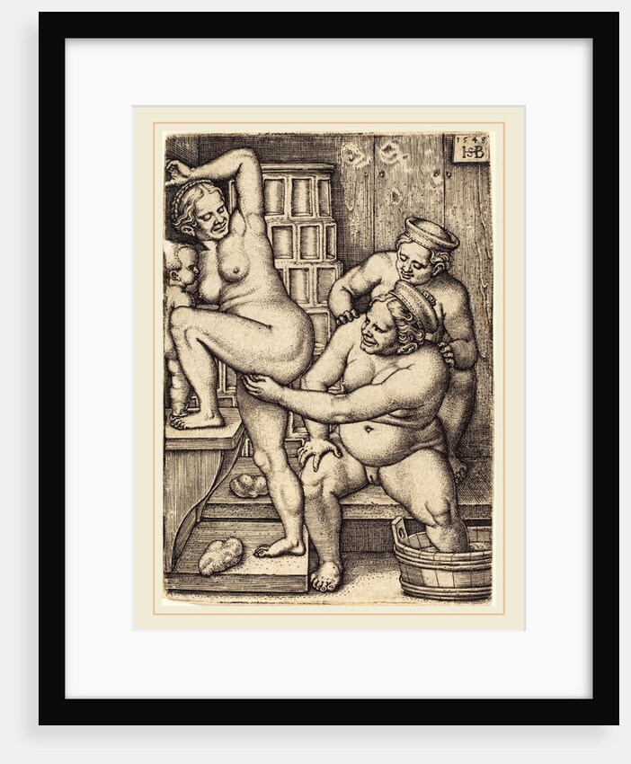 Three Women Bathing, 1548 by Sebald Beham