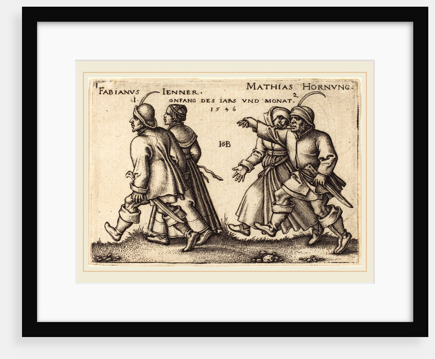 January and February, 1546 by Sebald Beham