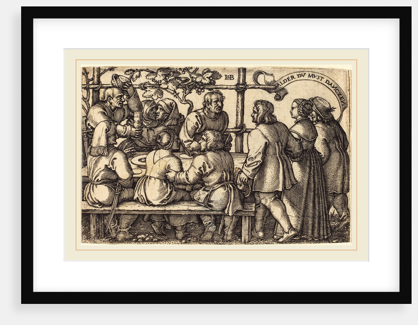 Peasants' Feast by Sebald Beham