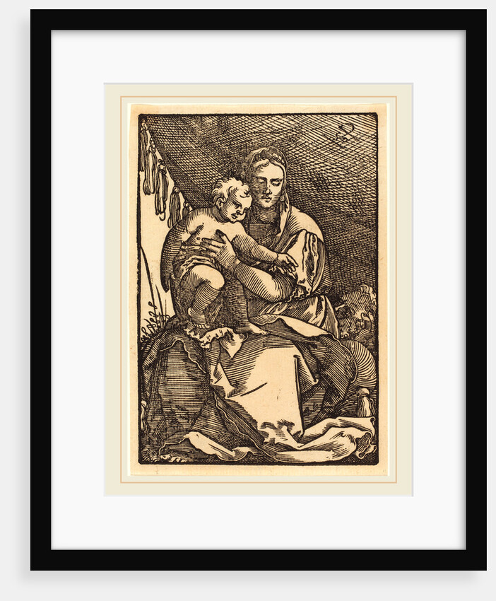 Madonna and Child under a Canopy by Sebald Beham