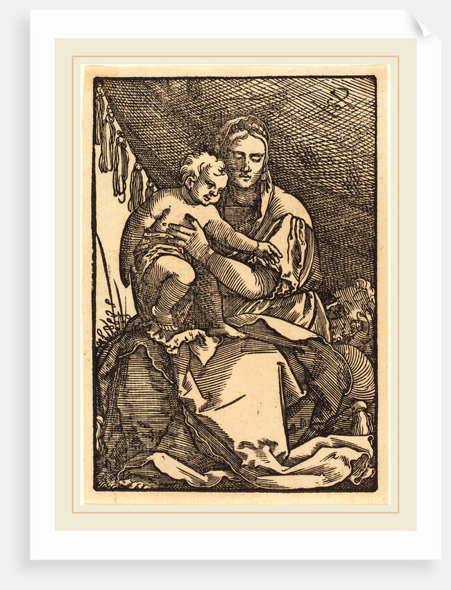 Madonna and Child under a Canopy by Sebald Beham