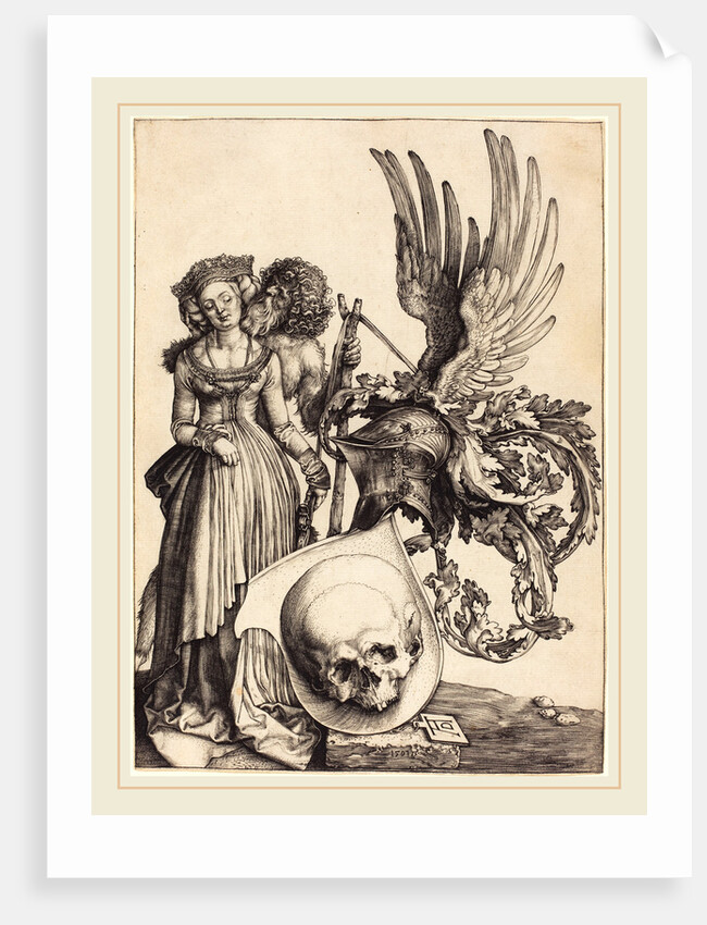 Coat of Arms with a Skull, 1503 by Albrecht Dürer