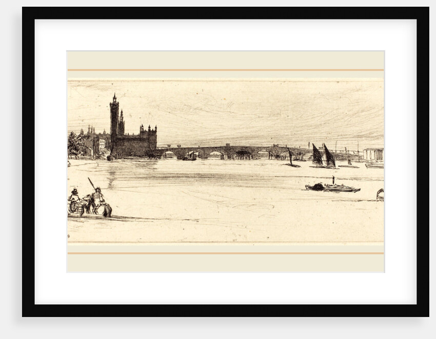 Old Westminster Bridge, 1859 by James McNeill Whistler