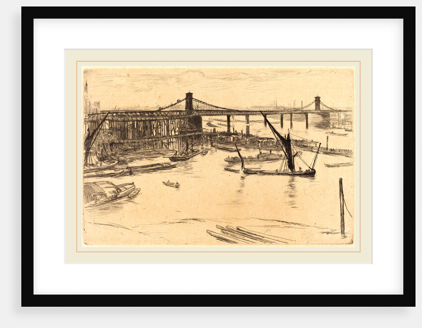 Old Hungerford Bridge, 1861 by James McNeill Whistler