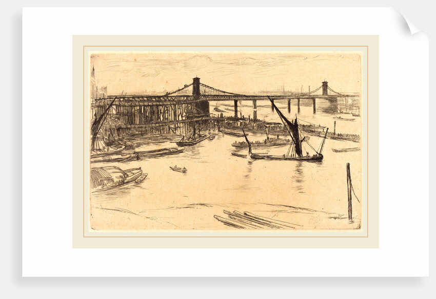 Old Hungerford Bridge, 1861 by James McNeill Whistler