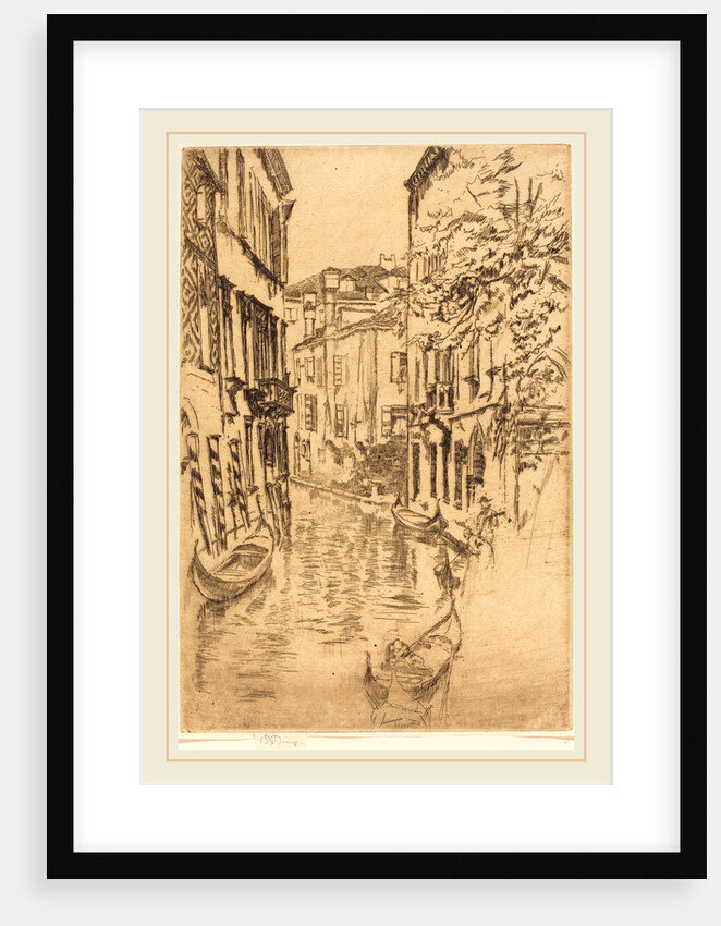 Quiet Canal, 1880 by James McNeill Whistler