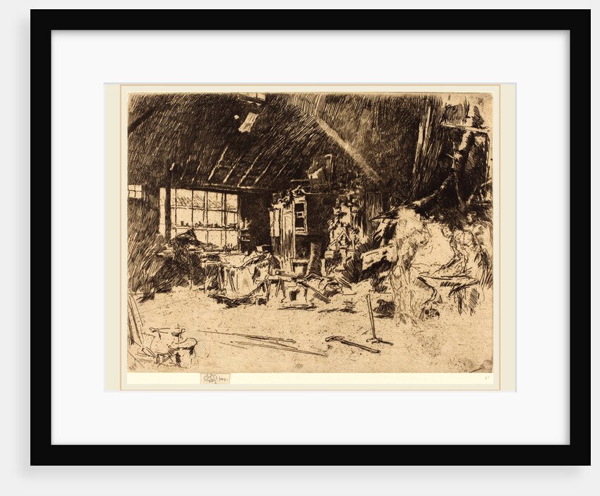 The Smithy, c. 1880 by James McNeill Whistler