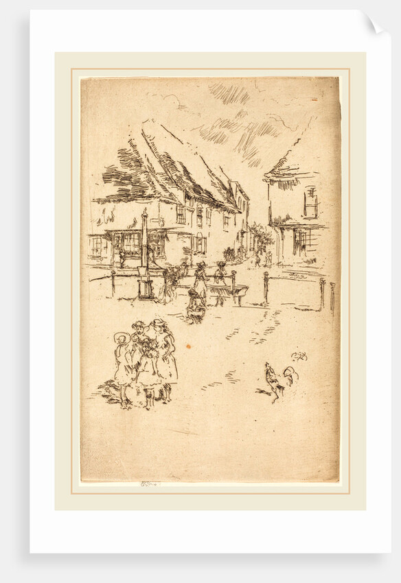 The Cock and the Pump, c. 1887 by James McNeill Whistler