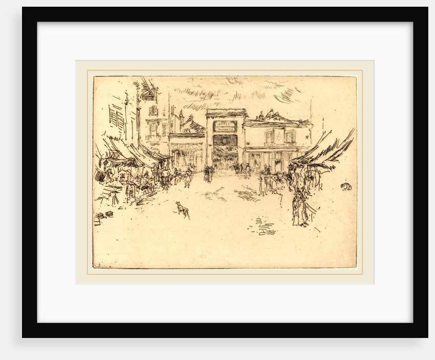 Little Market Place, Tours, 1888 by James McNeill Whistler