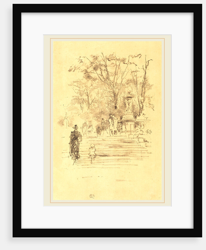 The Steps, Luxembourg Gardens, 1893 by James McNeill Whistler