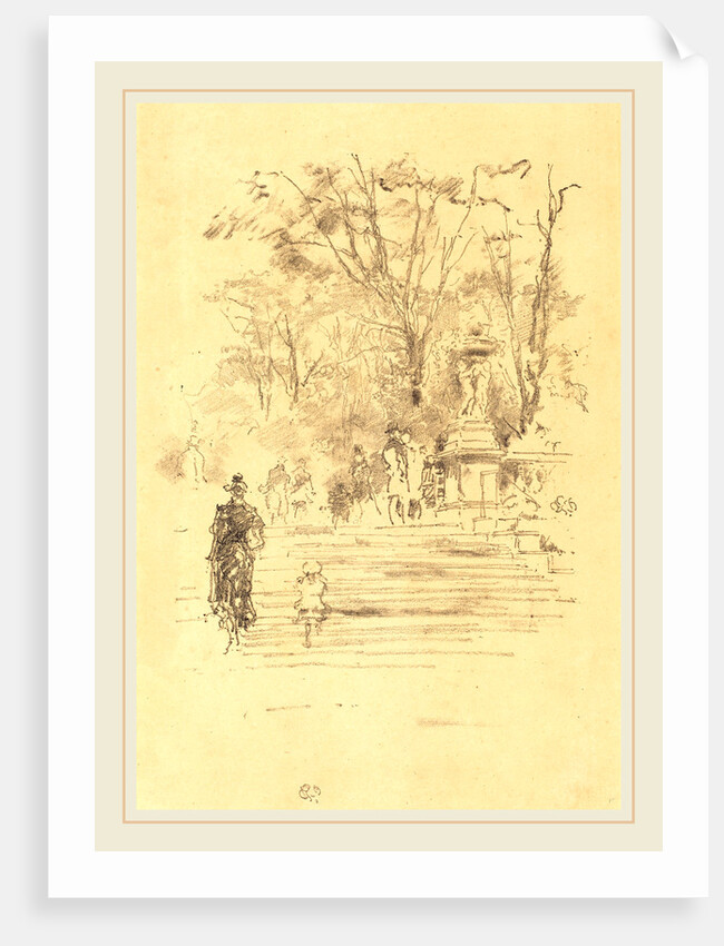 The Steps, Luxembourg Gardens, 1893 by James McNeill Whistler
