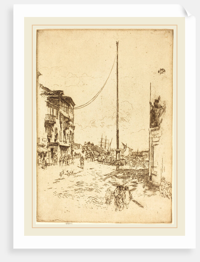 The Little Mast, 1880 by James McNeill Whistler