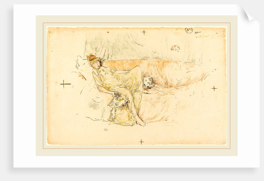 Draped Figure Reclining by James McNeill Whistler