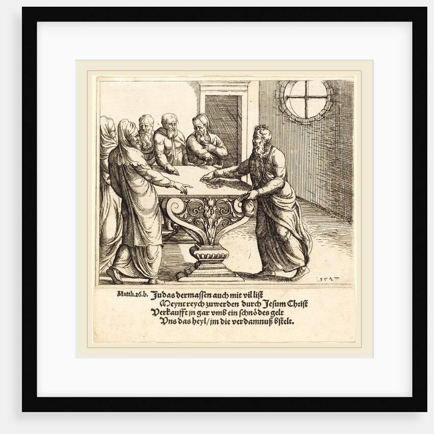 The Payment of Judas, 1547 by Augustin Hirschvogel