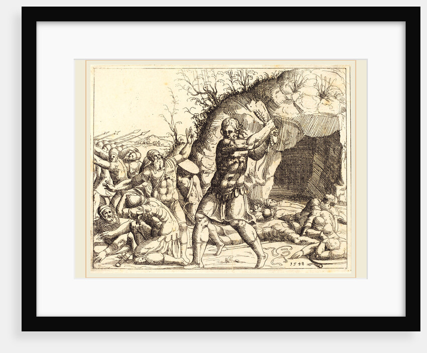 Samson Slays the Philistines by Augustin Hirschvogel