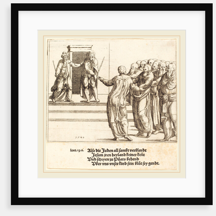 Ecce Homo, and the Jews Deny Christ, 1548 by Augustin Hirschvogel
