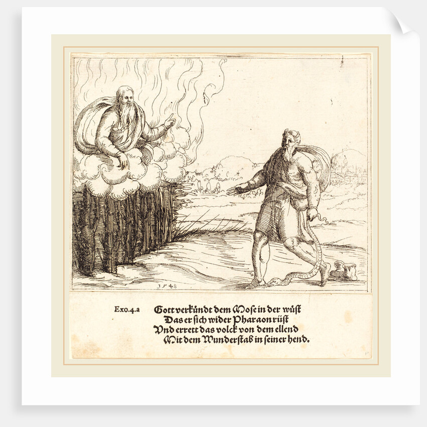 Moses and the Serpent, 1548 by Augustin Hirschvogel