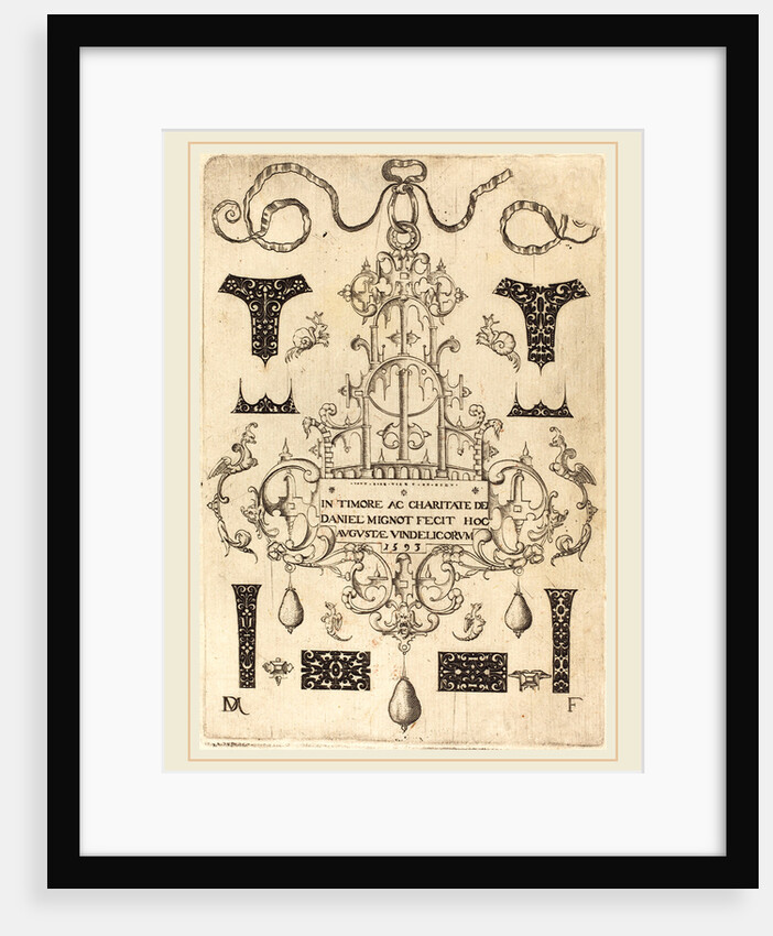 Title Page: Pendant, Surrounded by Eight Small Studs, 1593 by Daniel Mignot