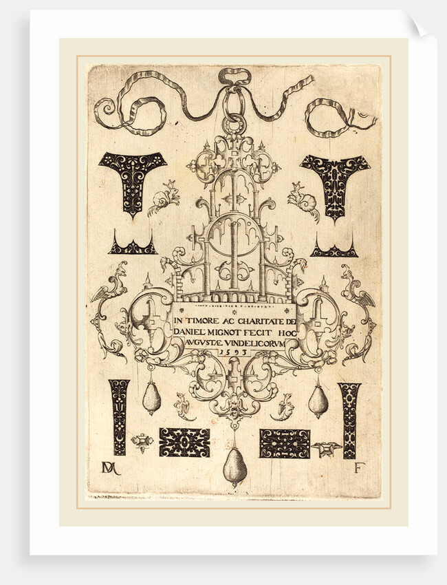 Title Page: Pendant, Surrounded by Eight Small Studs, 1593 by Daniel Mignot