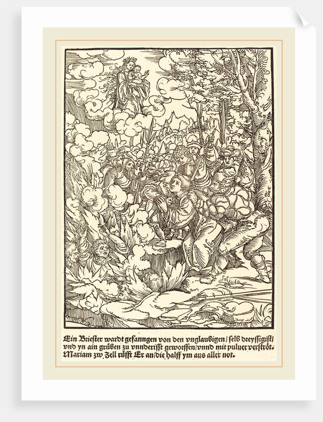 Ein Briester wardt gefanngen, c. 1503 by Master of the Miracles of Mariazell