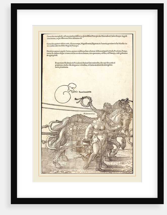 The Triumphal Chariot of Maximilian I plate 3 of 8, 1522 by Albrecht Dürer