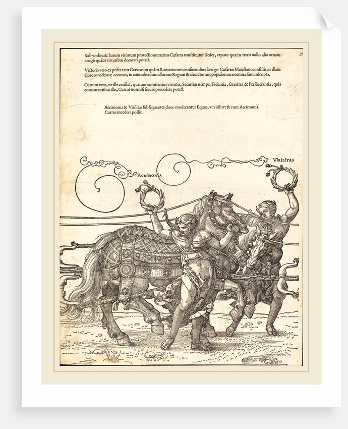 The Triumphal Chariot of Maximilian I plate 6 of 8, 1522 by Albrecht Dürer