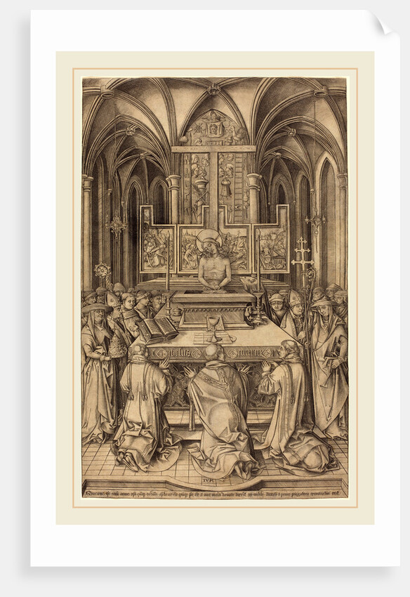 The Mass of Saint Gregory by Israhel van Meckenem