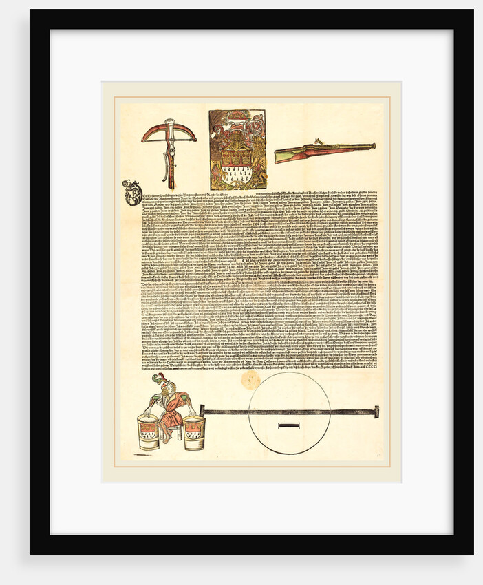 Broadside: An Invitation to an Arms Competition, in or after 1501 by Anonymous