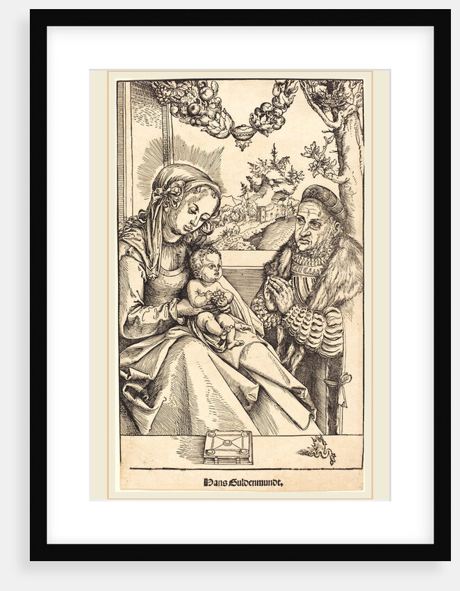 The Virgin and Child Adored by Frederic the Wise of Saxony by Lucas Cranach the Elder
