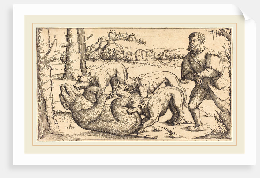Bear Hunt, 1545 by Augustin Hirschvogel