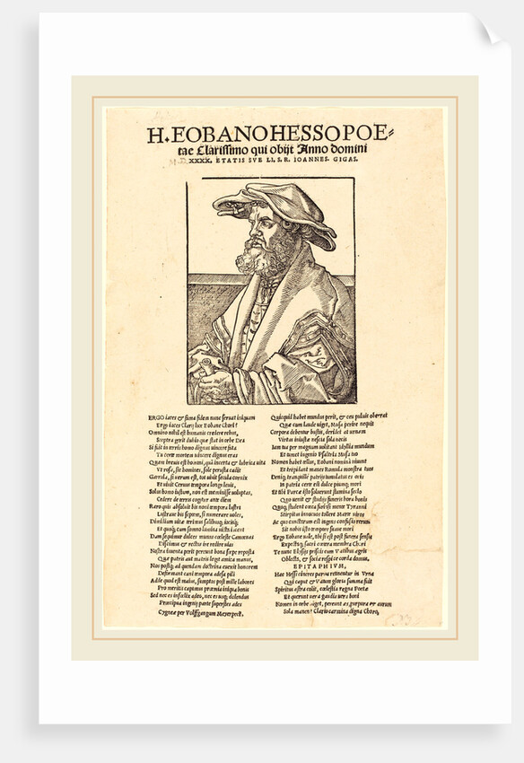Eobanus Hess, 1526 by Albrecht Dürer