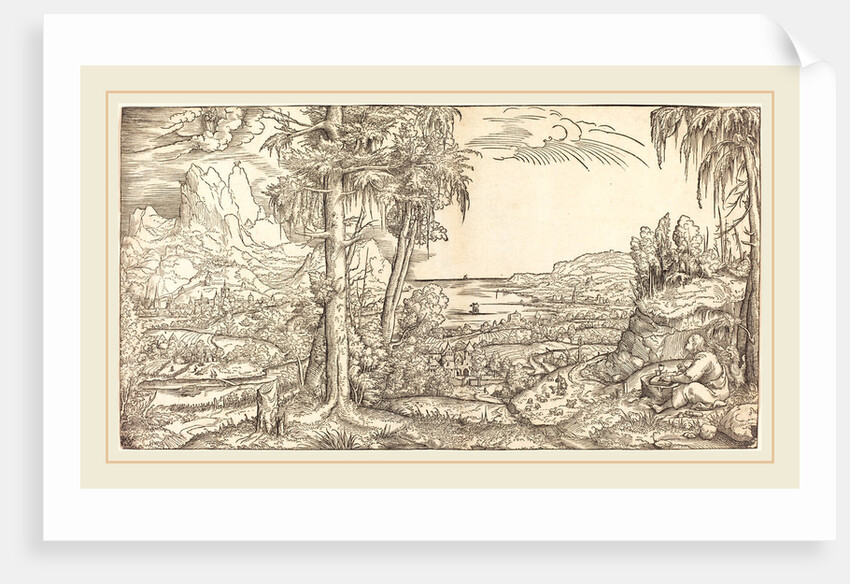 Saint John on Patmos by Master H.W.G.