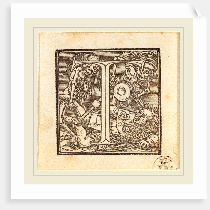 Letter T by Hans Holbein the Younger
