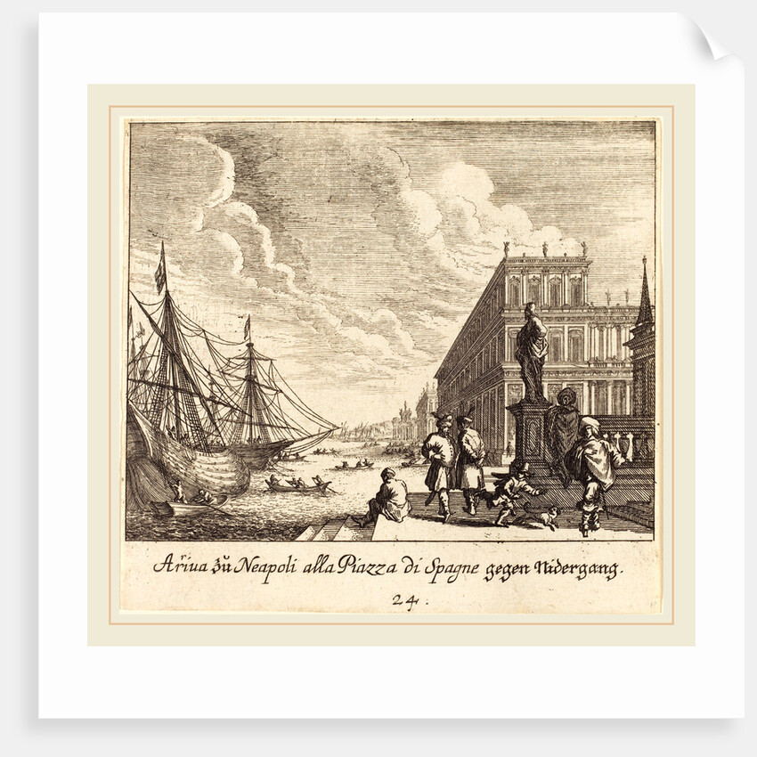 Palazzo di Spagna, Naples, 1681 by Melchior Küsel