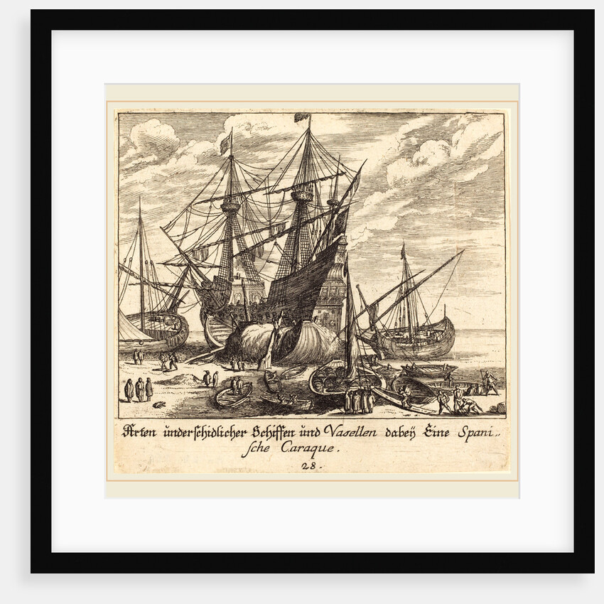Ships, 1681 by Melchior Küsel