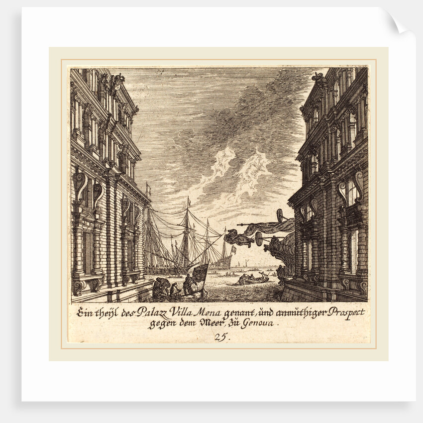 Palazzo Villamena, Genoa, 1681 by Melchior Küsel