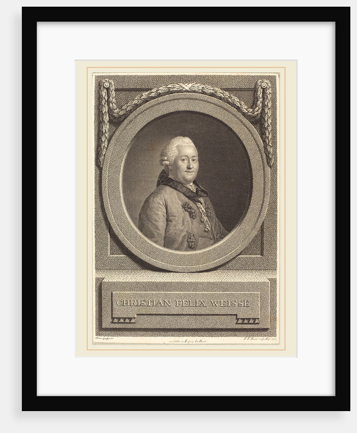 Christian Weisse, 1771 by Johann Friedrich Bause