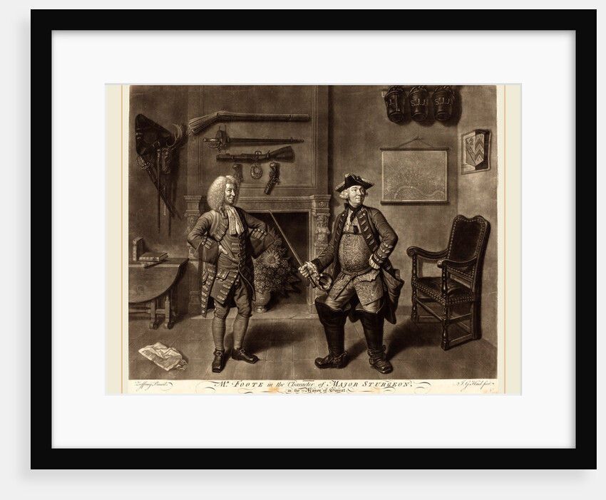 Mr. Foote in the Character of Major Sturgeon, in the Mayor of Garrat, 1765 by Johann Gottfried Haid
