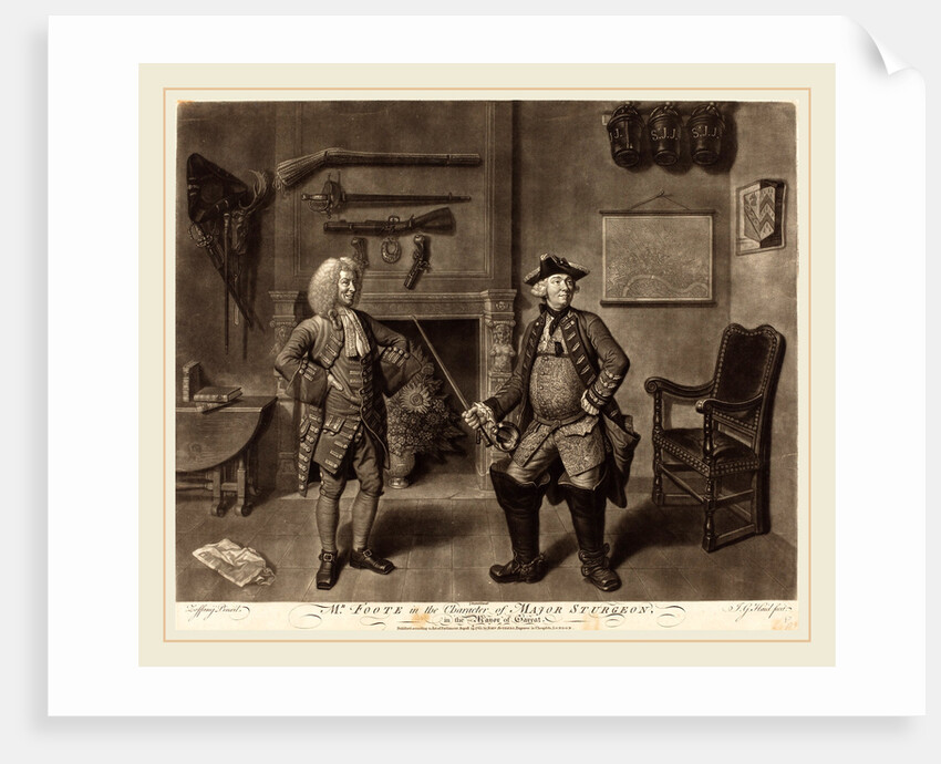 Mr. Foote in the Character of Major Sturgeon, in the Mayor of Garrat, 1765 by Johann Gottfried Haid