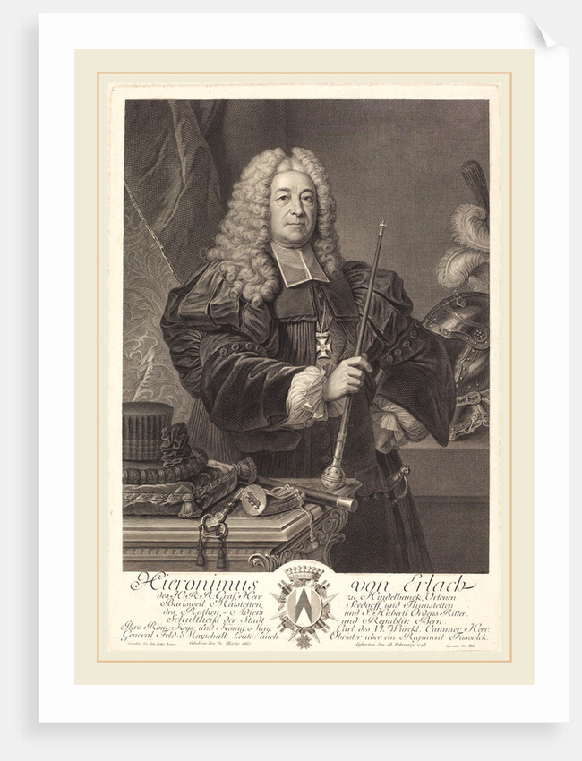 Cavalier, Johann von Erlach by Johann Georg Wille