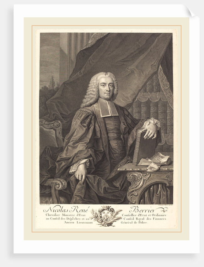 Nicolas Rene Berryer by Johann Georg Wille