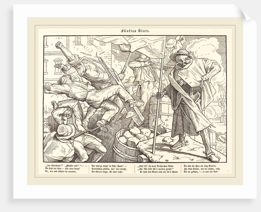 Auch ein Todtentanz V, 1849 by Alfred Rethel